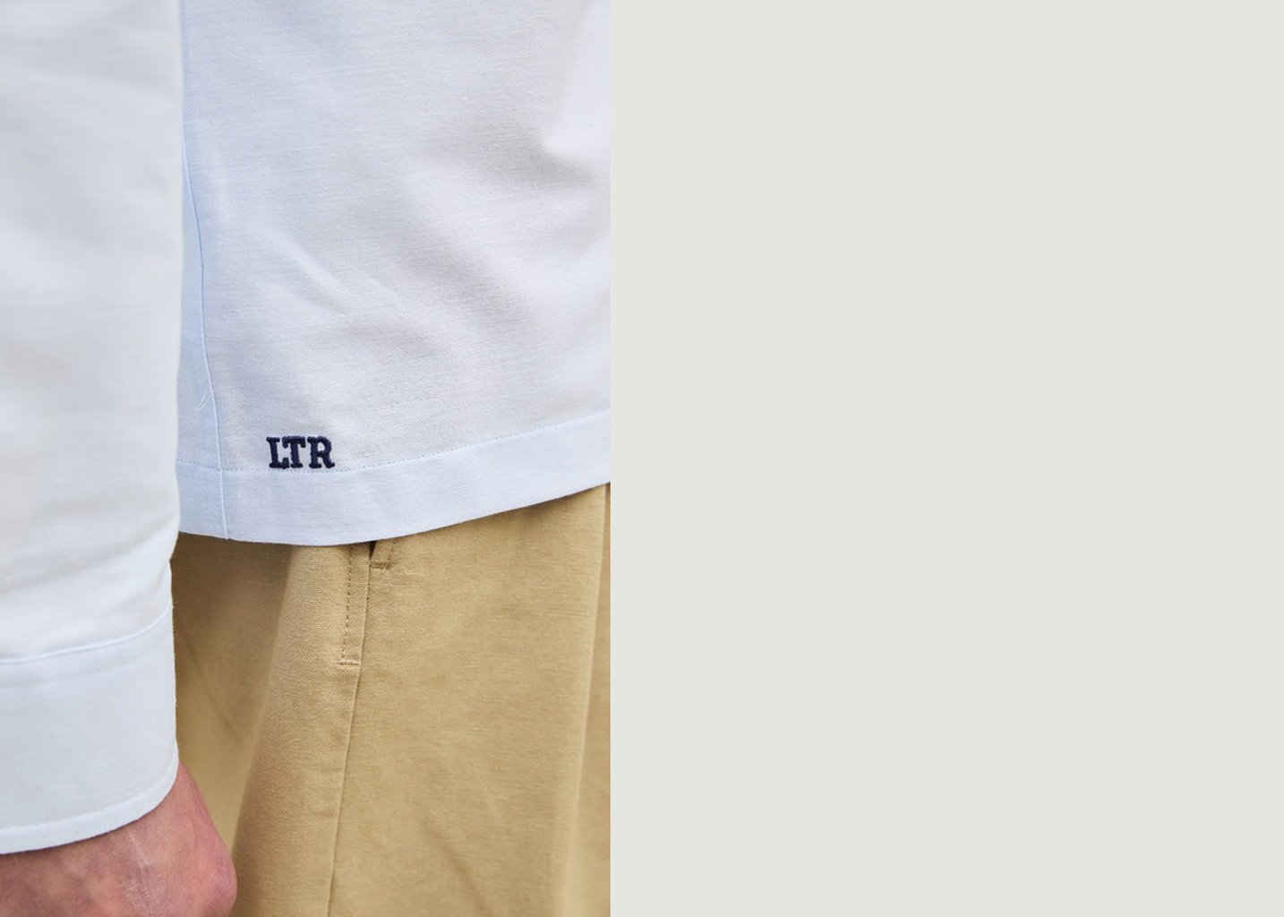 L'exception Chemise Oxford En Coton Bleu Clair Later