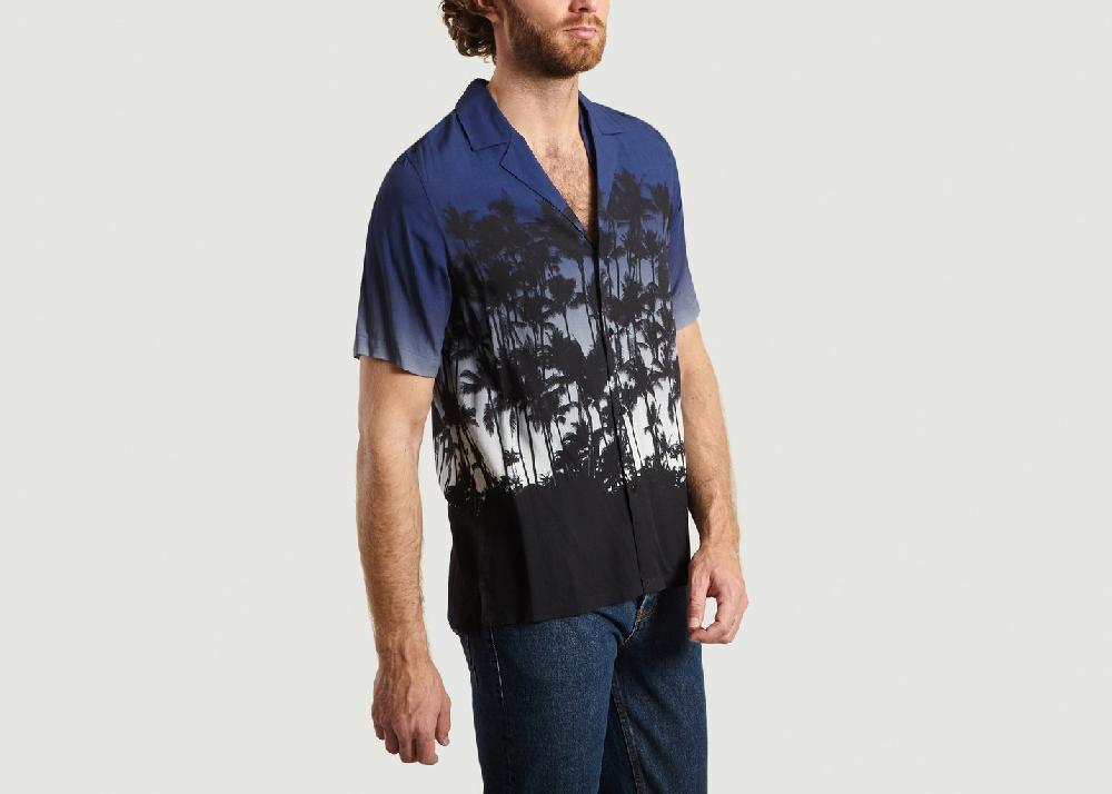 L'exception Chemise Palm Beach Bleu Marine M.X Maxime Simoëns