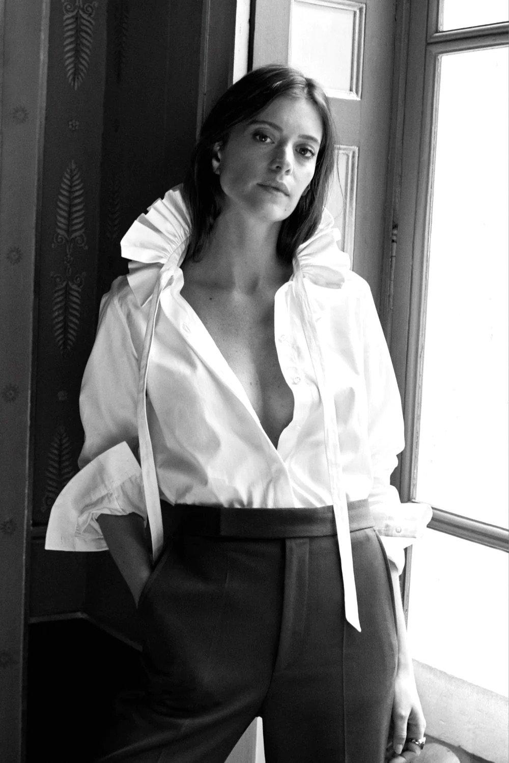L'exception Chemise Pastel Blanc Bourrienne Paris X