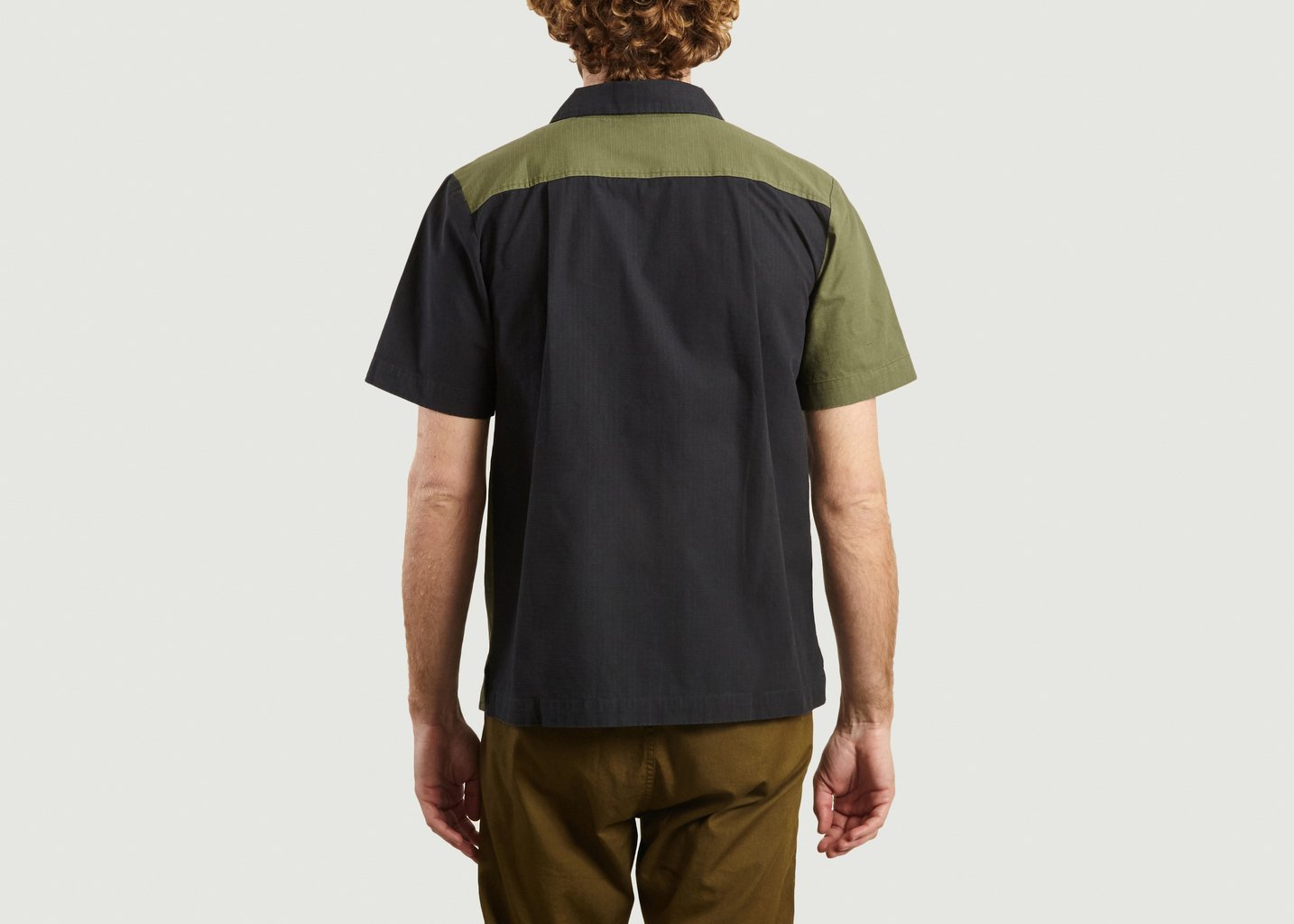 L'exception Chemise Patchwork Multicolore Bleu De Paname