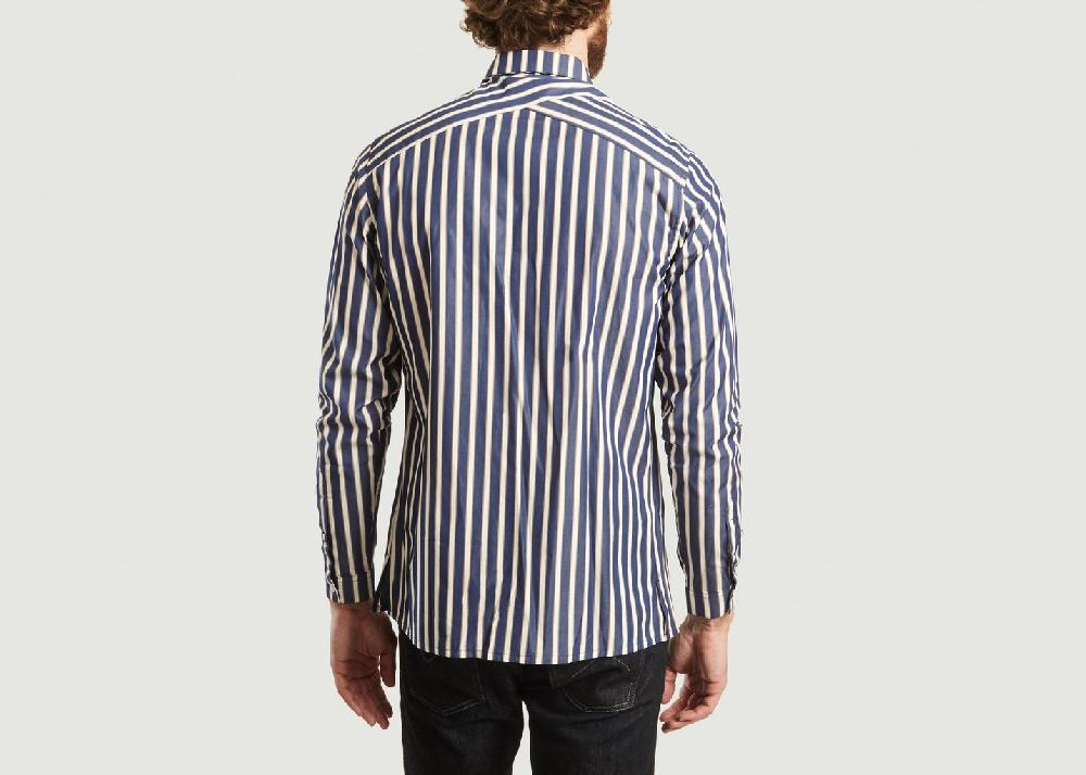 L'exception Chemise Philippe Embroidery Bleu Marine Archive 18 20
