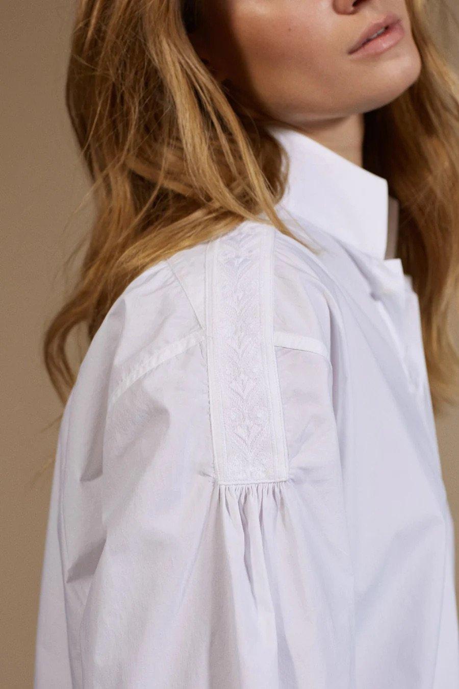 L'exception Chemise Poetesse Blanc Bourrienne Paris X