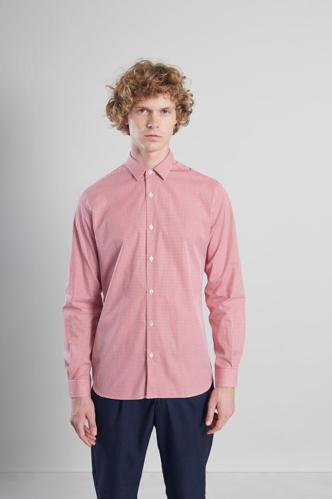 L'exception Chemise Popeline à Carreaux Rouge L'Exception Paris