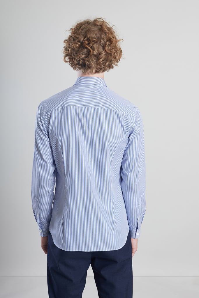 L'exception Chemise Popeline à Rayures Bleu Pétrole Bleu Pétrole L'Exception Paris