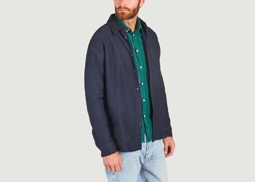 L'exception Chemise Poul 14550 Bleu Marine Samsoe & Samsoe