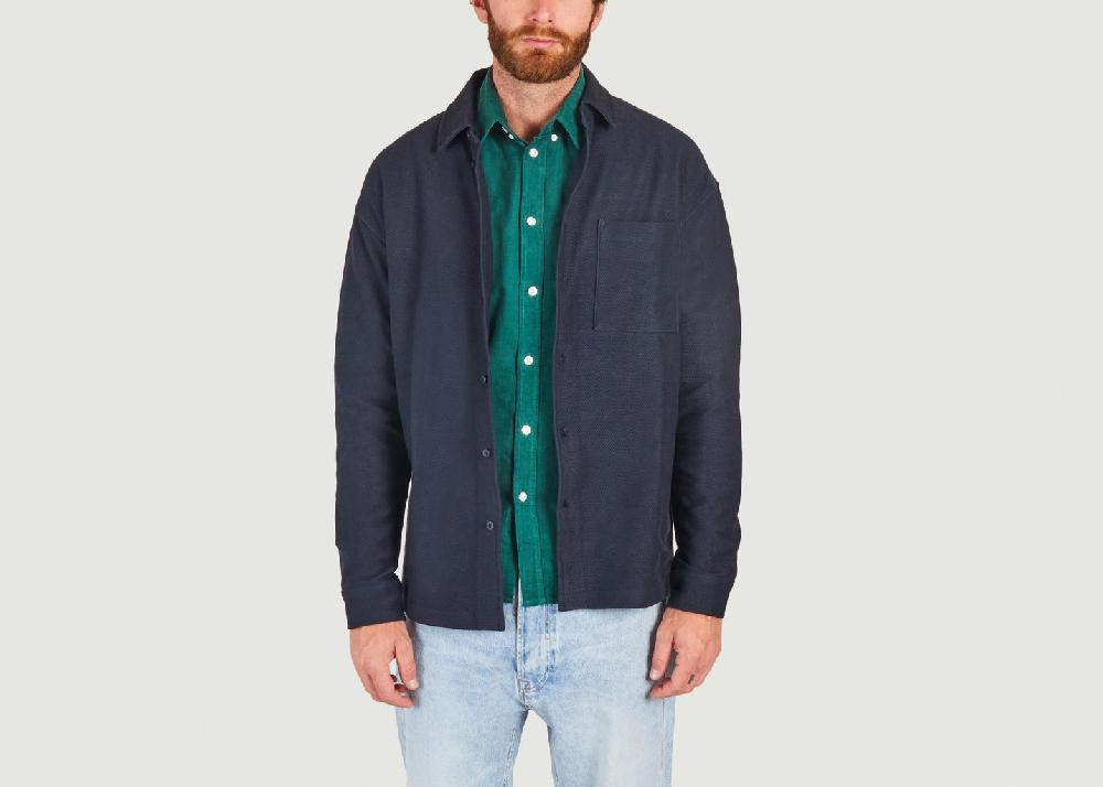 l'exception Chemise Poul 14550 Bleu Marine Samsoe & Samsoe