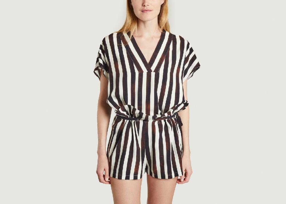 l'exception Chemise Rayée Imprimé benjamin benmoyal