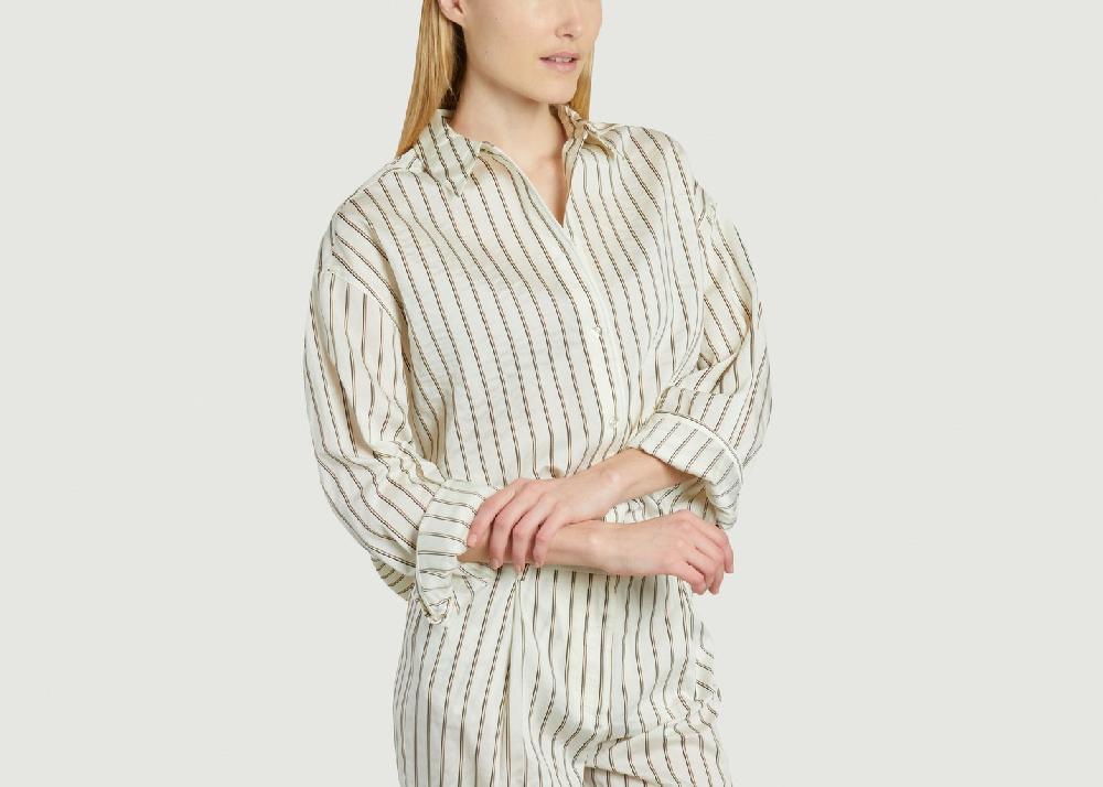 L'exception Chemise Rayée Marika Ecru Samsoe & Samsoe