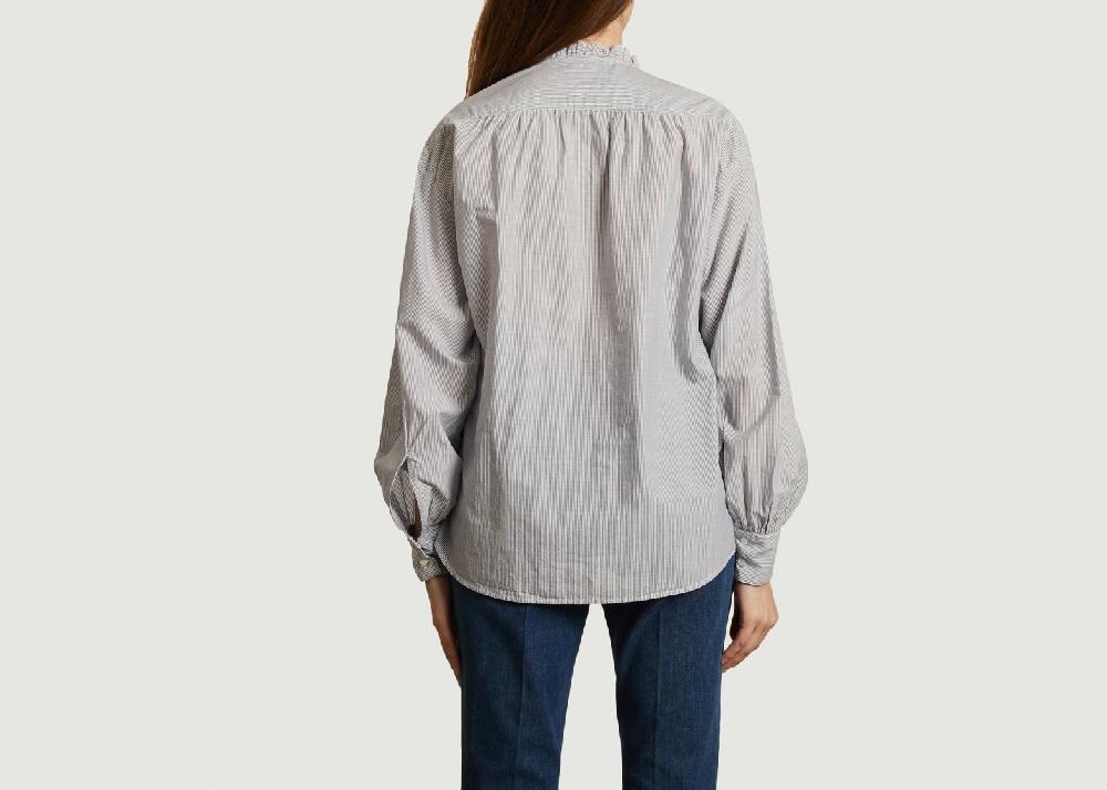 L'exception Chemise Rayée Oversize Camilla Bleu Hartford