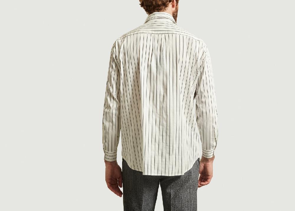 L'exception Chemise Rayée Panthéon Blanc Editions M.R