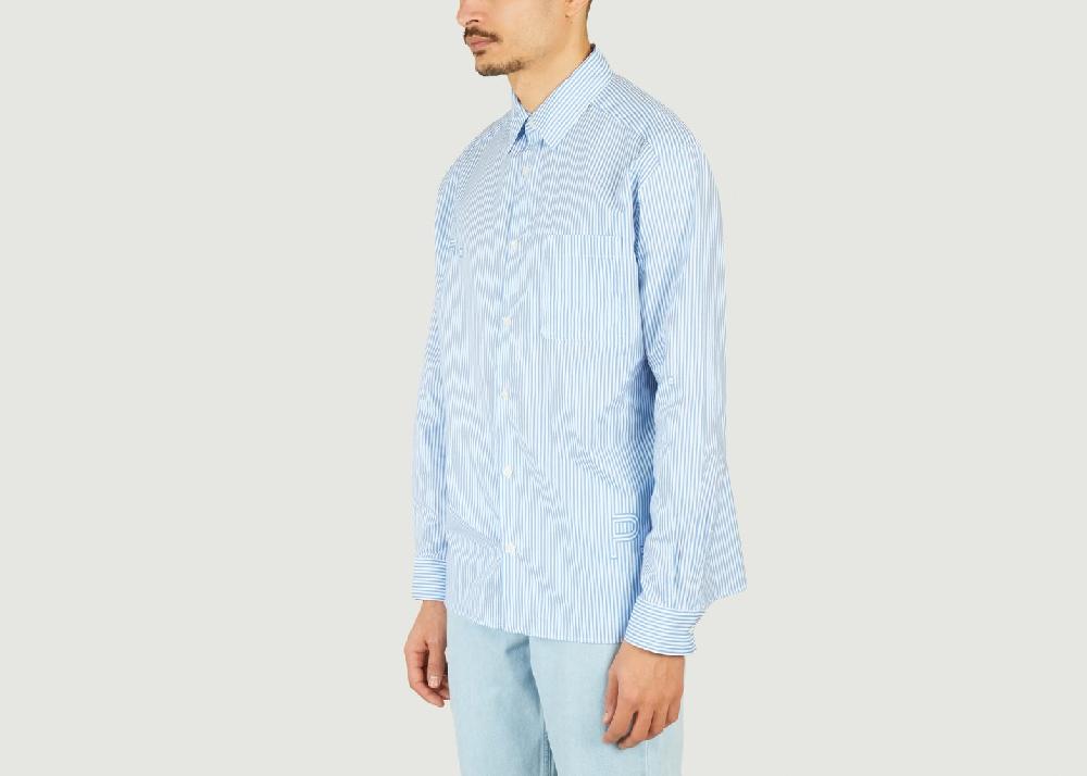 L'exception Chemise Rayée Siglée Malo Bleu APC Paris