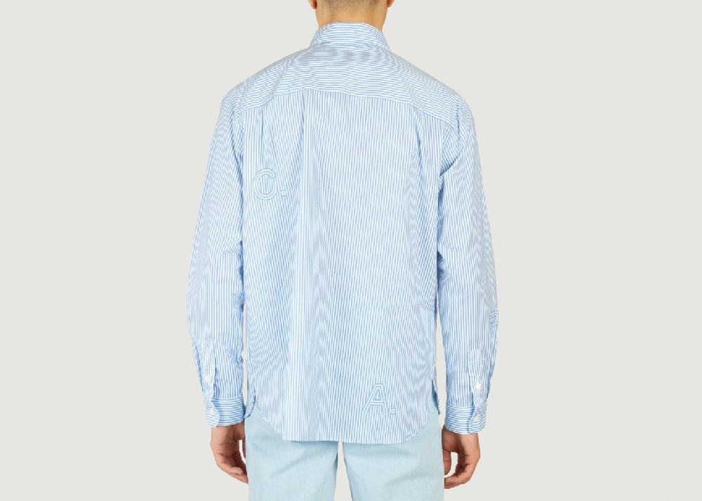 L'exception Chemise Rayée Siglée Malo Bleu APC Paris