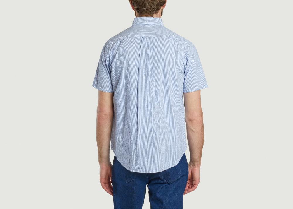 L'exception Chemise Regular Fit à Rayures Bleu Gant