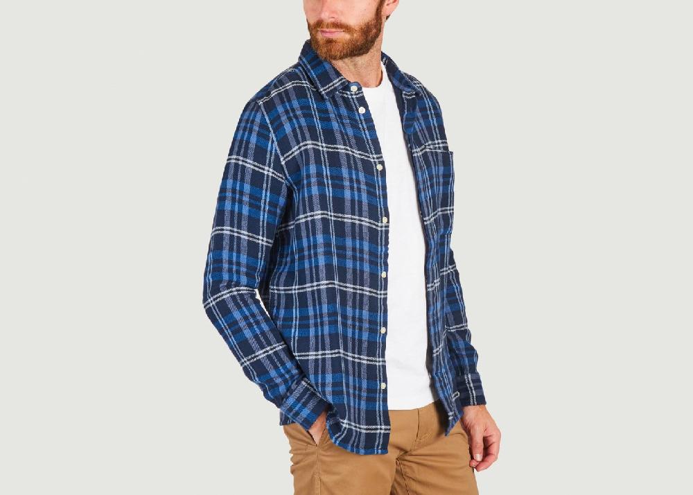 L'exception Chemise Relaxed Bleu Marine Knowledge Cotton Apparel