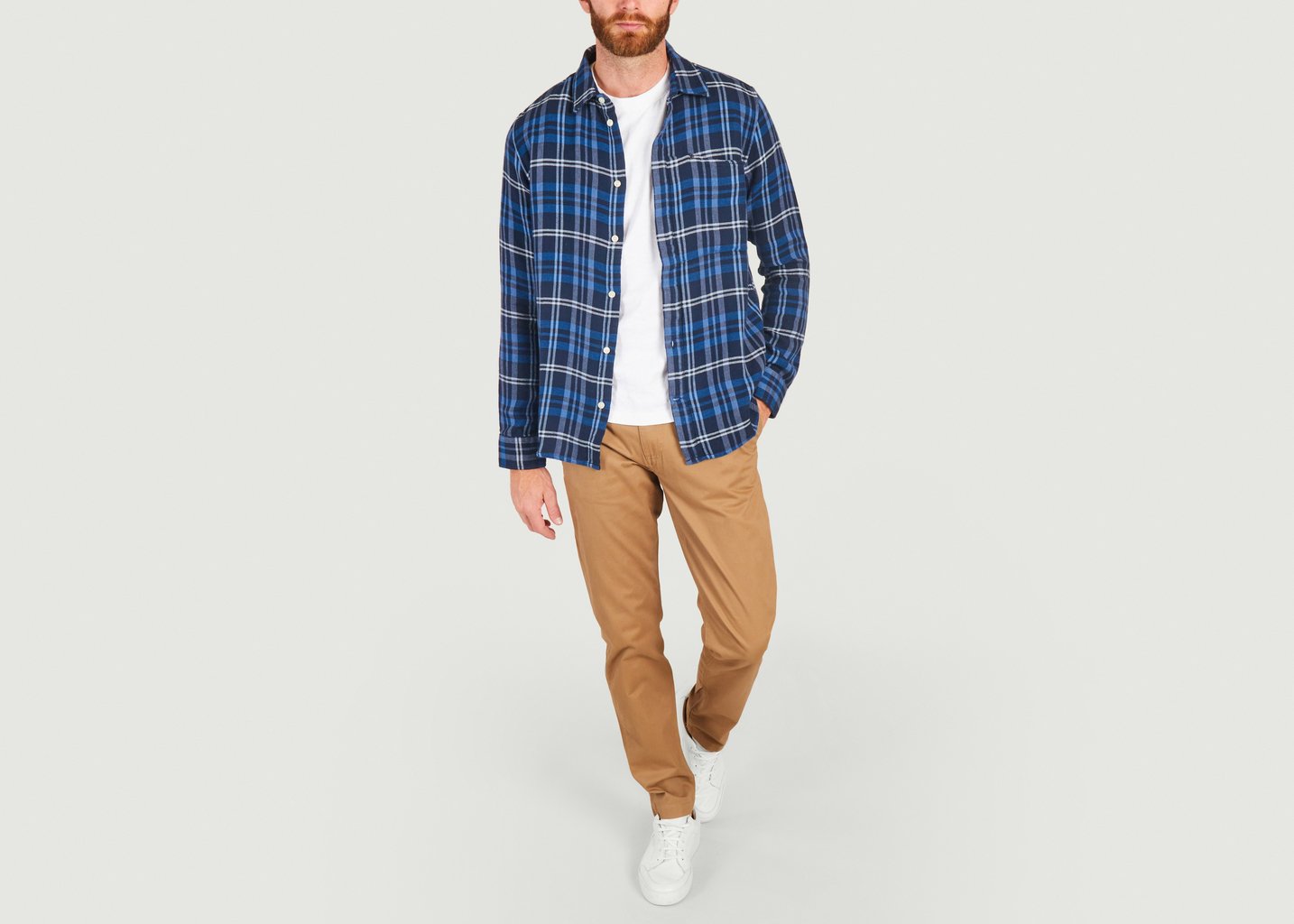 L'exception Chemise Relaxed Bleu Marine Knowledge Cotton Apparel