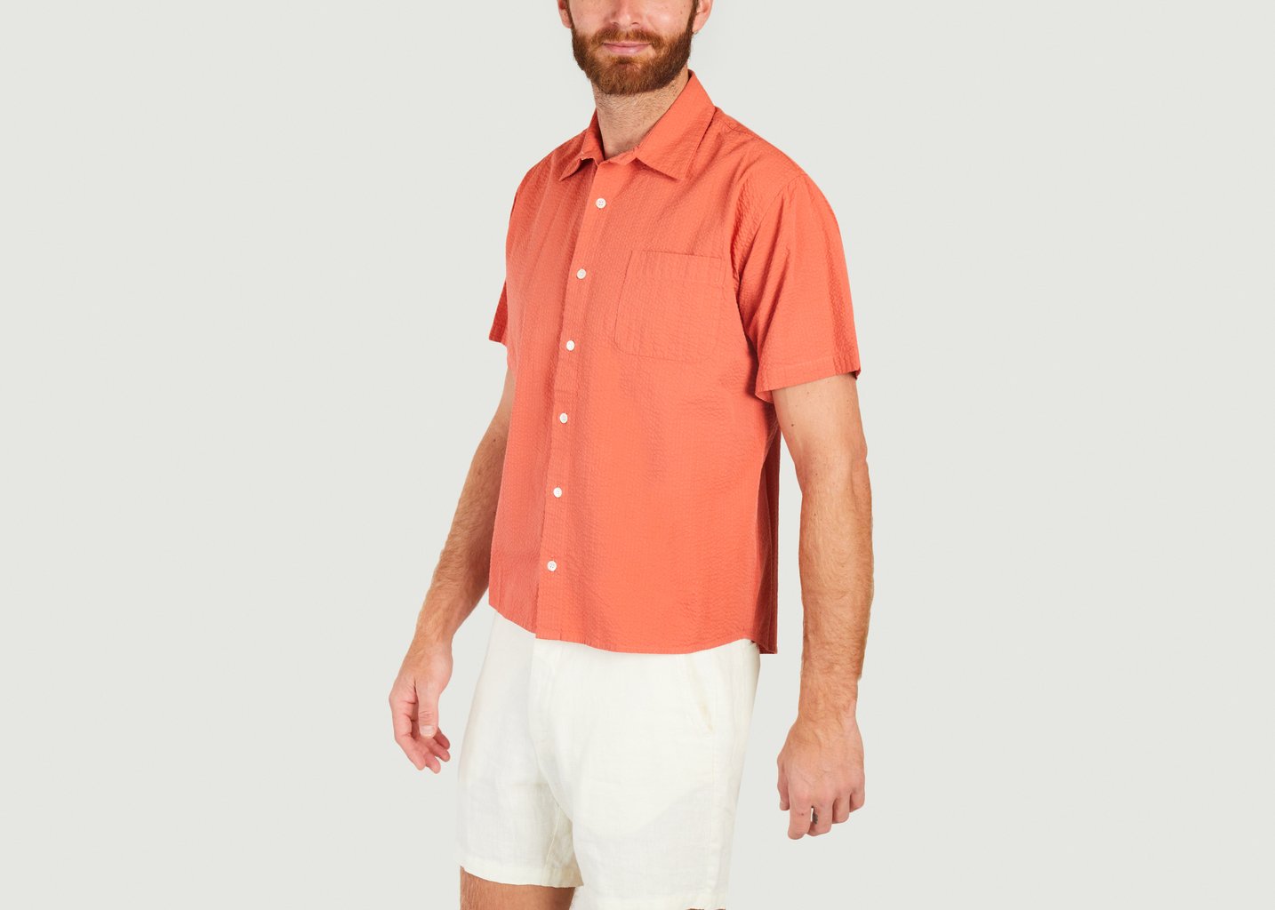 L'exception Chemise Roque Grandpa Baggy Corail La Paz