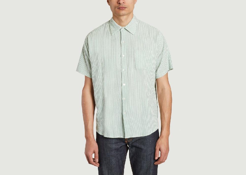 l'exception Chemise Roque Grandpa Baggy Vert La Paz