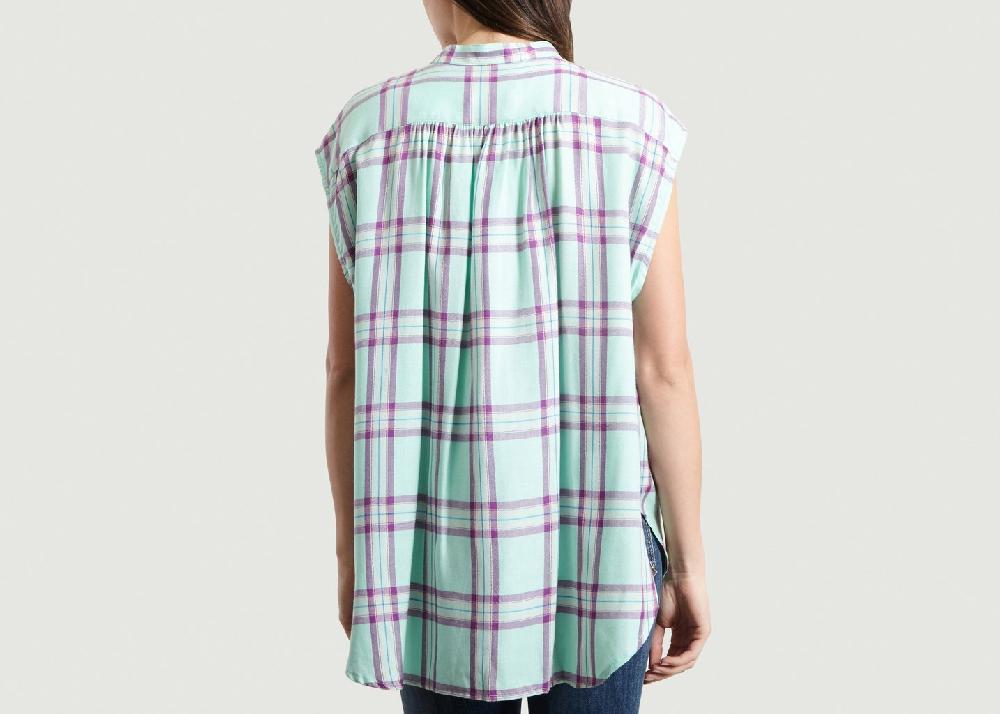 L'exception Chemise Sans Manche A Carreaux Sunlight Vert Essentiel Antwerp