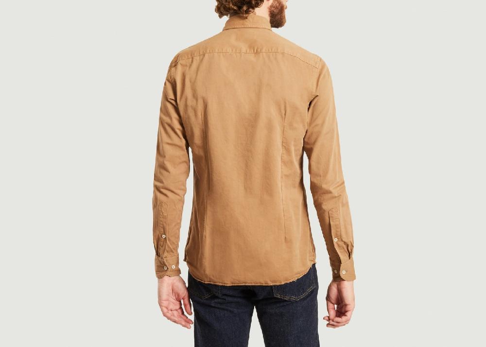 L'exception Chemise Slim Fit En Twill Dexter Beige B.D Baggies