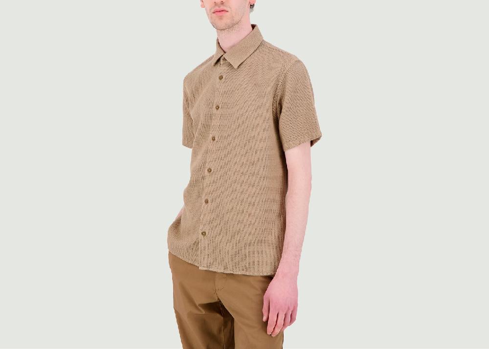 L'exception Chemise Texture Gaufrée Beige JagVi Rive Gauche