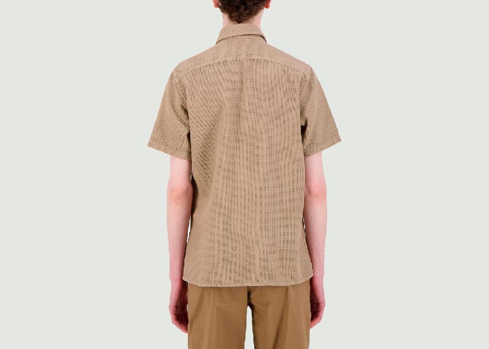 L'exception Chemise Texture Gaufrée Beige JagVi Rive Gauche