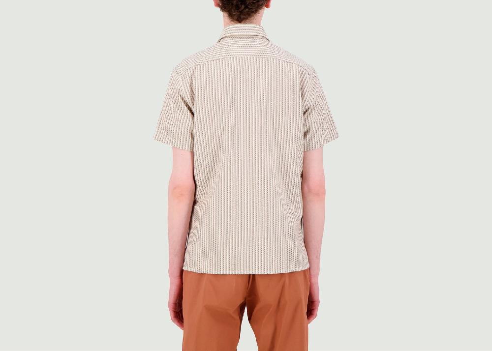 L'exception Chemise Texture Gaufrée Beige JagVi Rive Gauche