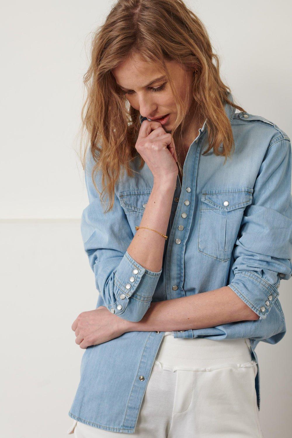L'exception Chemise Titi Denim Sarah De Saint Hubert