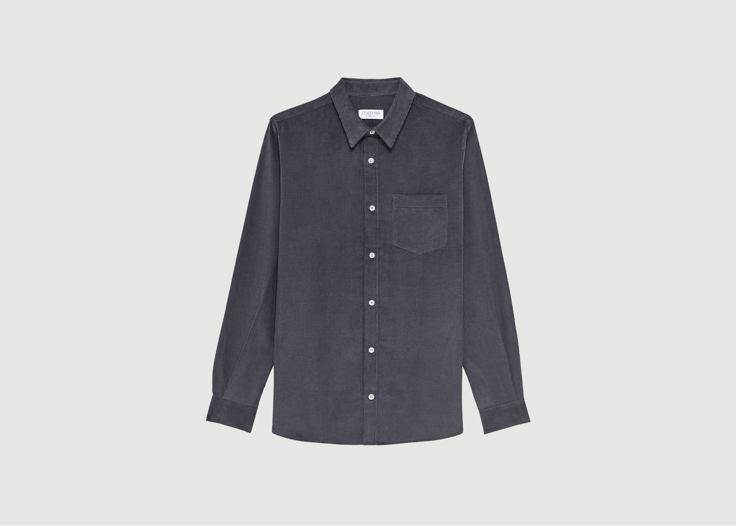 l'exception Chemise Velours Anthracite L'Exception Paris