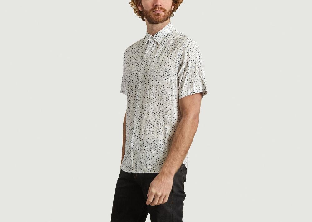 L'exception Chemise Voile Imprimée Blanc La Panoplie