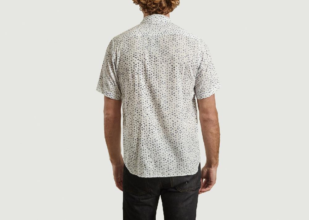 L'exception Chemise Voile Imprimée Blanc La Panoplie