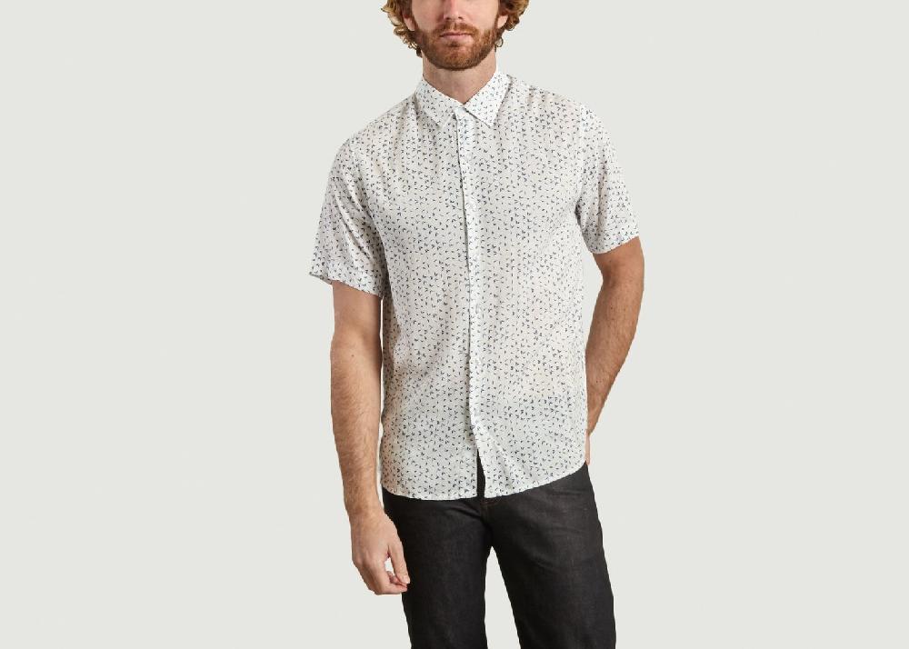 l'exception Chemise voile imprimée Blanc La Panoplie