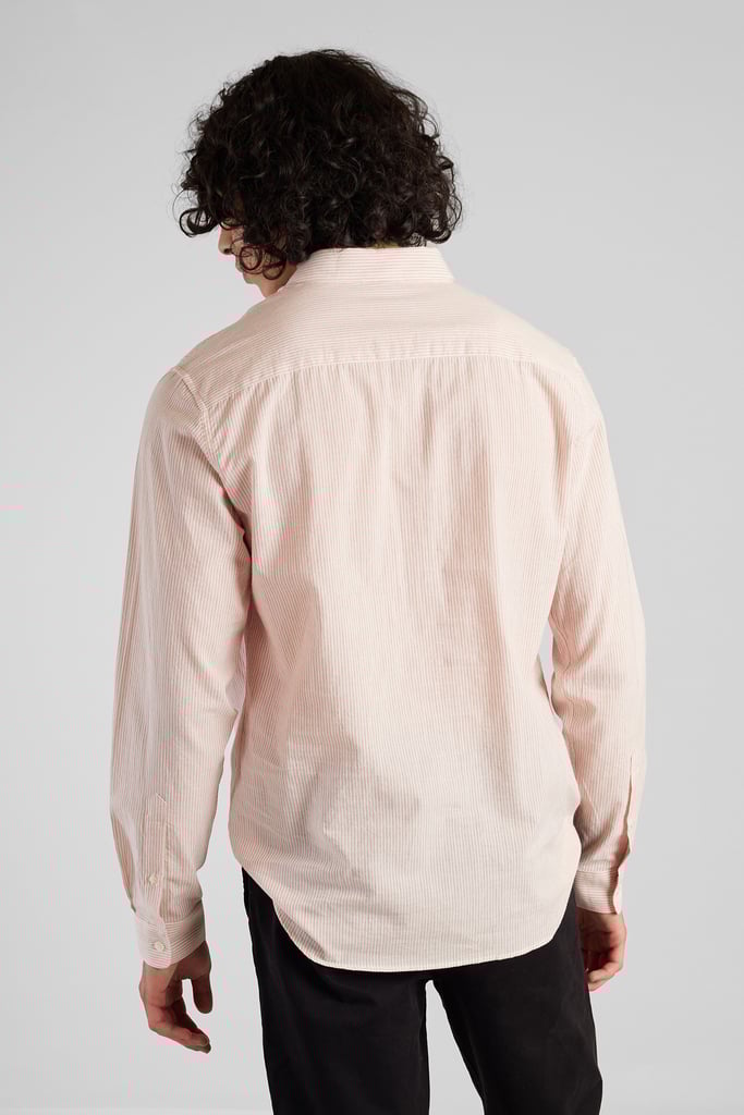 L'exception Chemise Voyage Rayée En Coton Bio Japonais Blanc L'Exception Paris