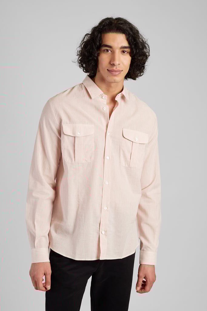 l'exception Chemise Voyage Rayée en coton bio japonais Blanc L'Exception Paris