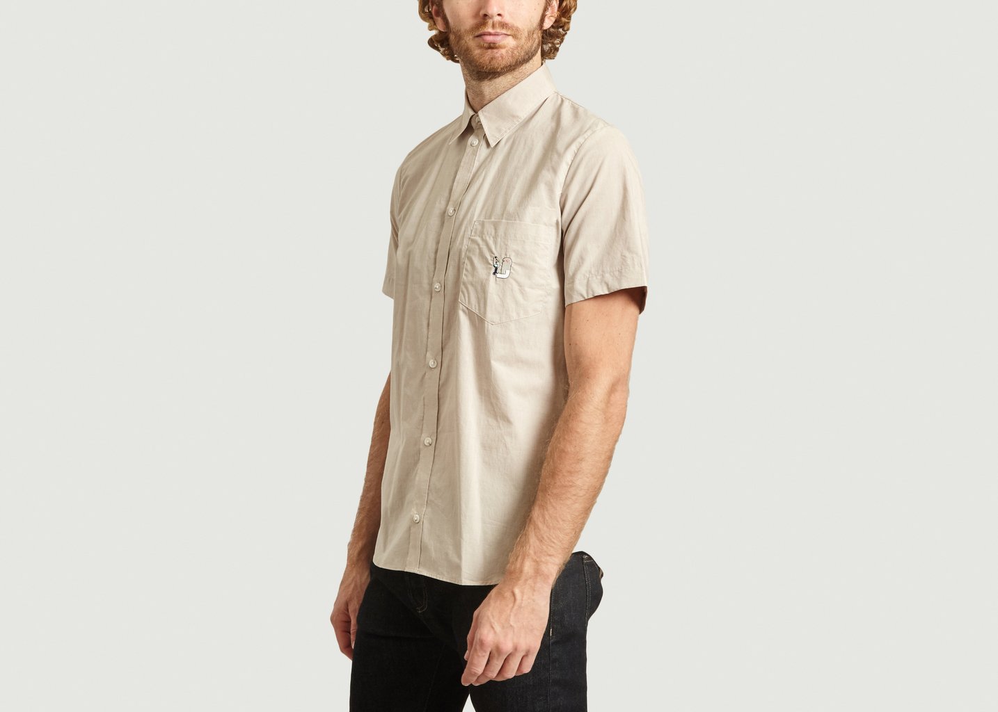 L'exception Chemise Washed Band Of Outsiders X Amit Gris Band Of Outsiders