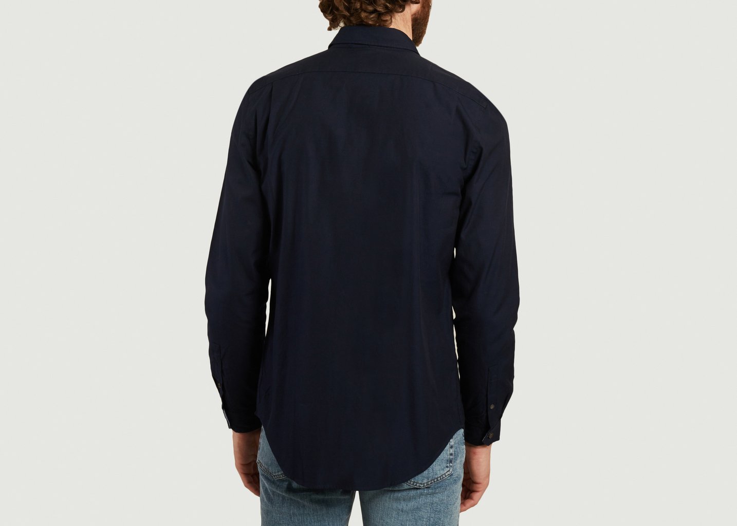 L'exception Chemise Zèbre En Coton Biologique Bleu Marine PS By PAUL SMITH