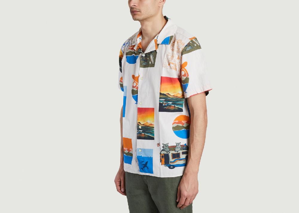 L'exception Chemisette Imprimé Fantaisie Boxy Fit KCA X Jonas Claesson Imprimé Knowledge Cotton Apparel