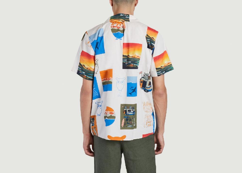 L'exception Chemisette Imprimé Fantaisie Boxy Fit KCA X Jonas Claesson Imprimé Knowledge Cotton Apparel