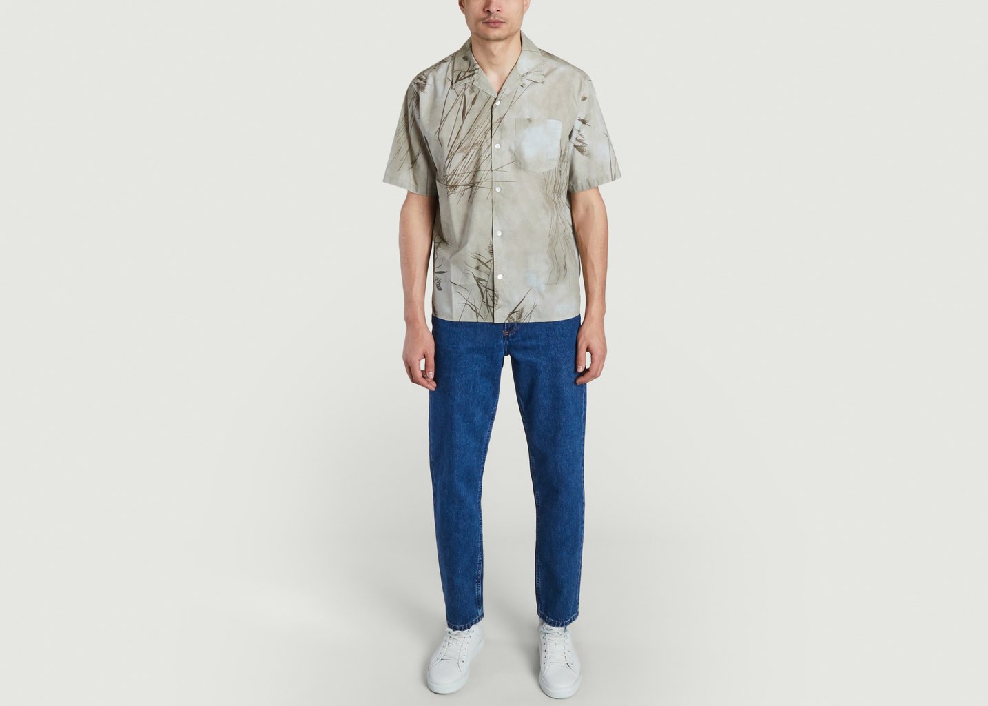 L'exception Chemisette Imprimée En Coton Carsten Imprimé Norse Projects