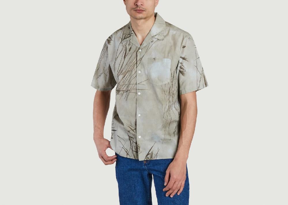 l'exception Chemisette imprimée en coton Carsten Imprimé Norse Projects