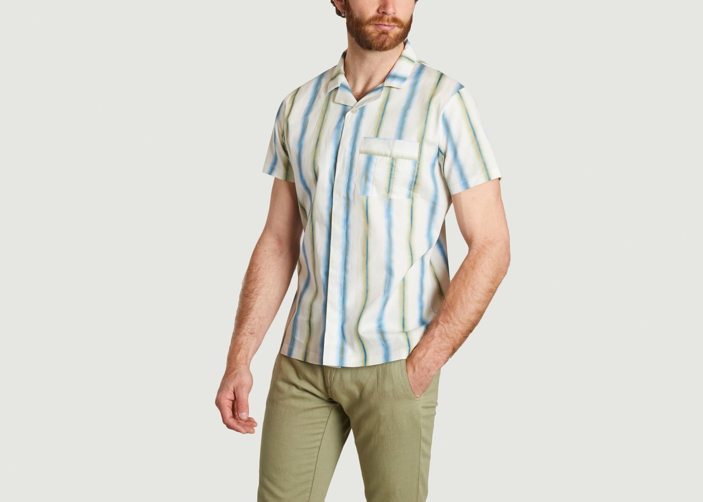 L'exception Chemisette Rayée En Coton Multicolore JagVi Rive Gauche