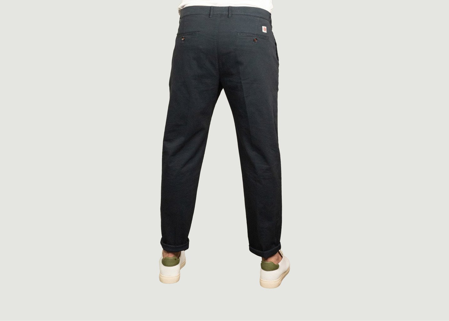 L'exception Chino 2 Fois 1pli Bleu Marine Henry Paris