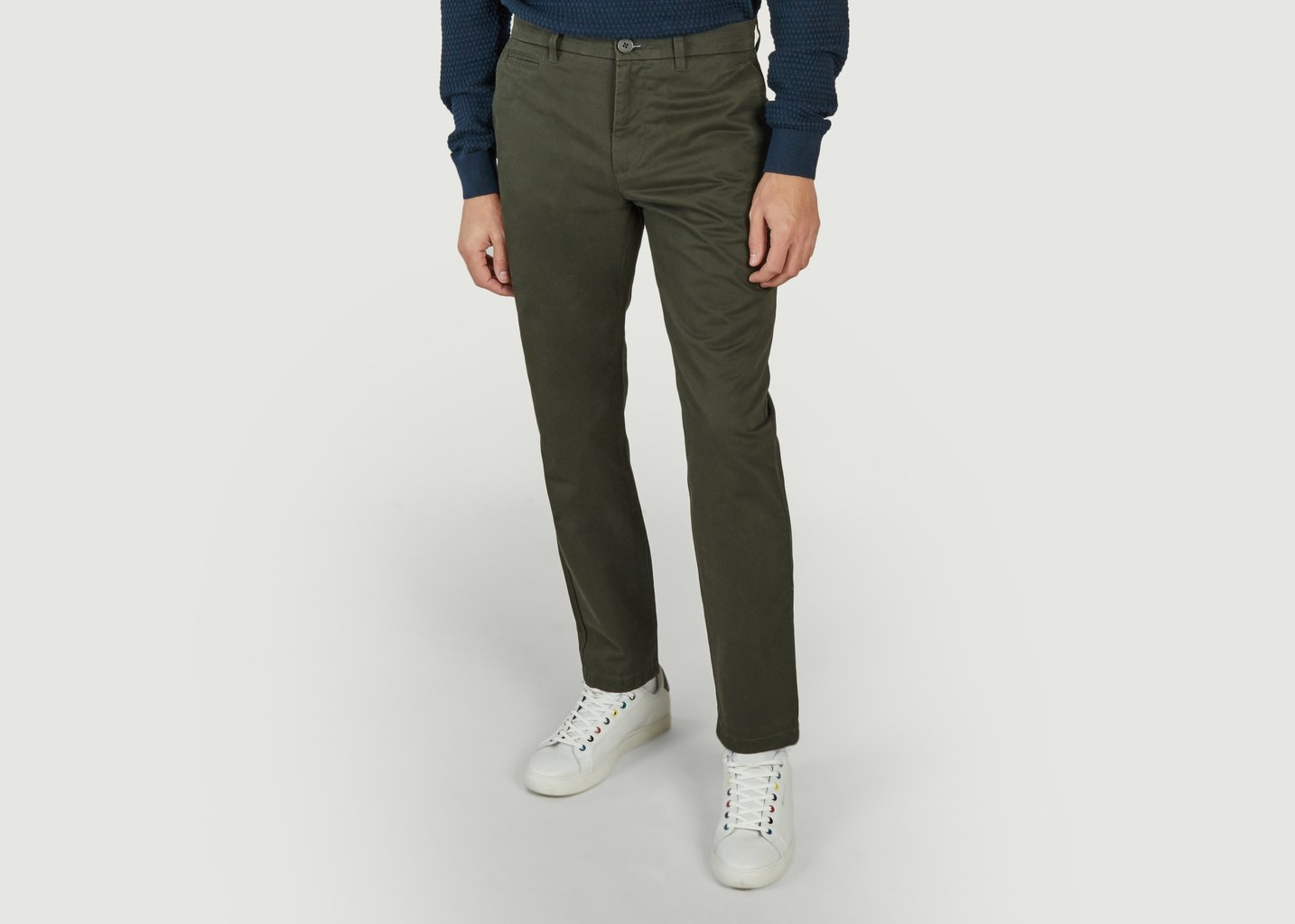 L'exception Chino Chuck Regular Vert Foncé Knowledge Cotton Apparel