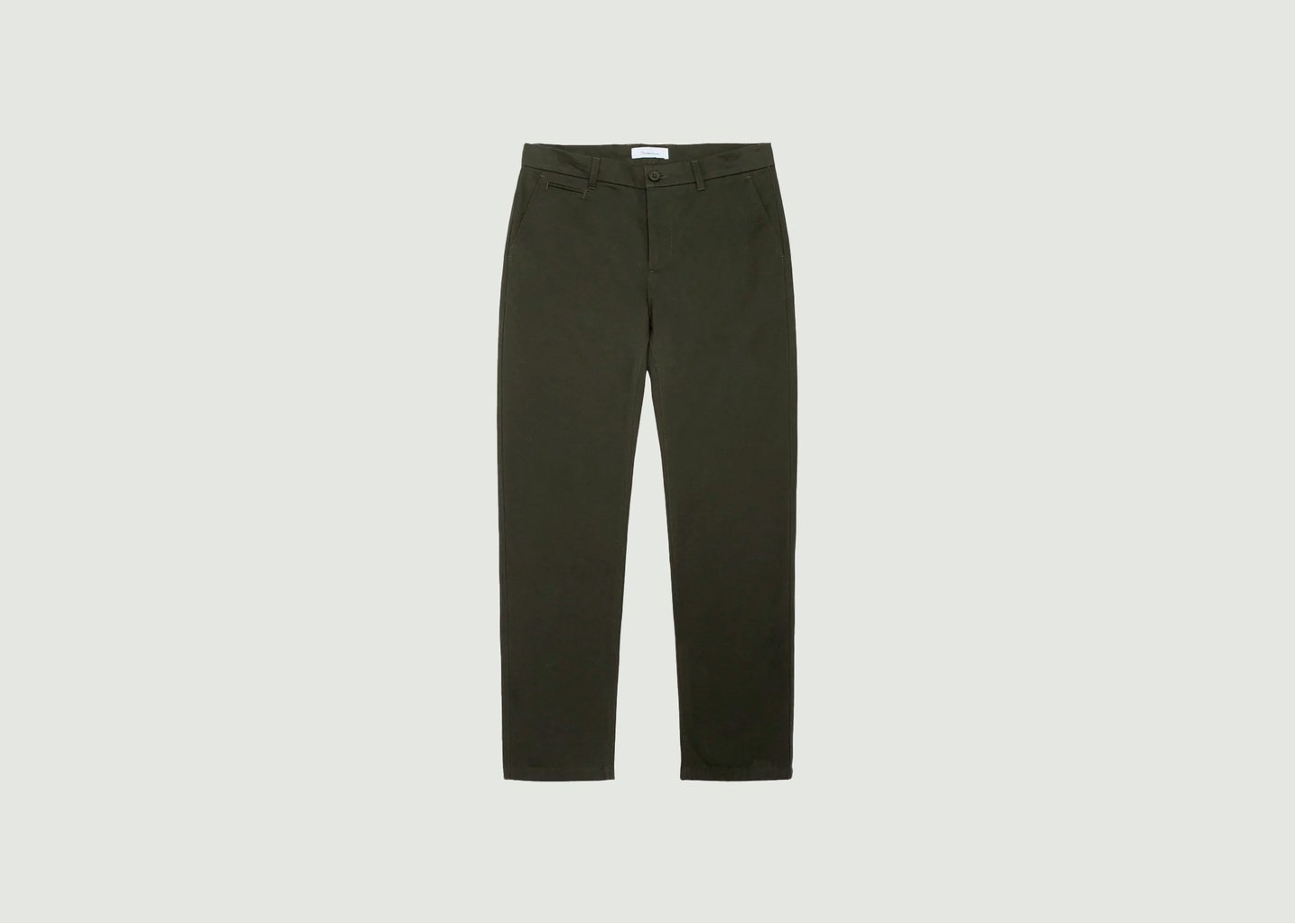 l'exception Chino Chuck Regular Vert Foncé Knowledge Cotton Apparel