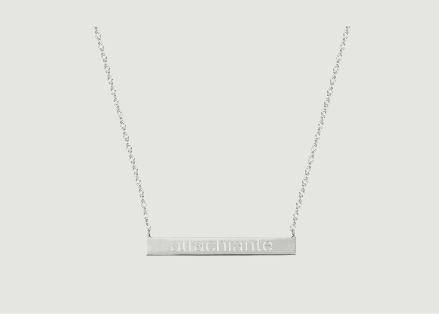 l'exception Collier Chaîne Attachiante Argent Felicie Aussi