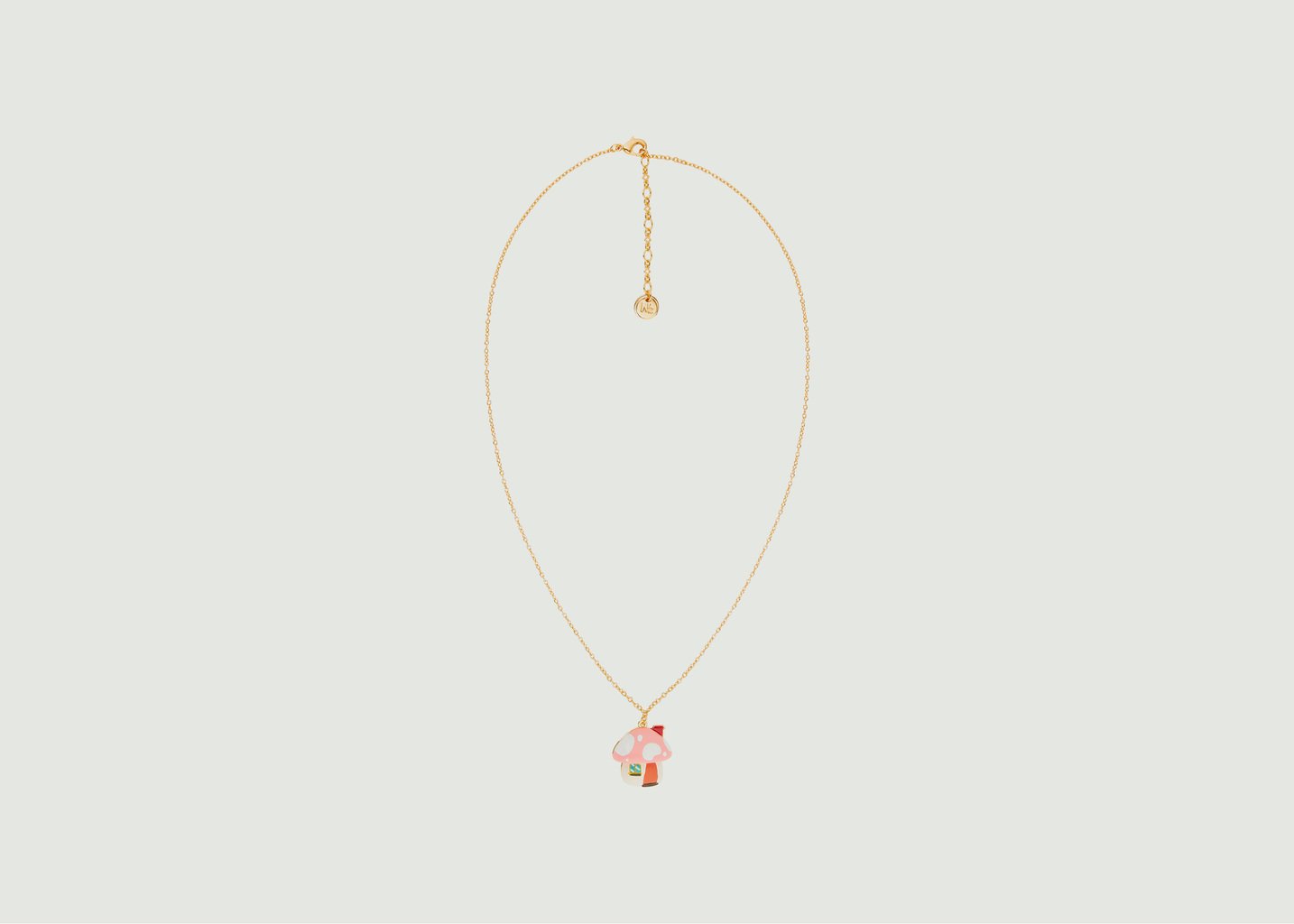 L'exception Collier Chaîne Avec Pendentif Maison Champimignon Multicolore N2