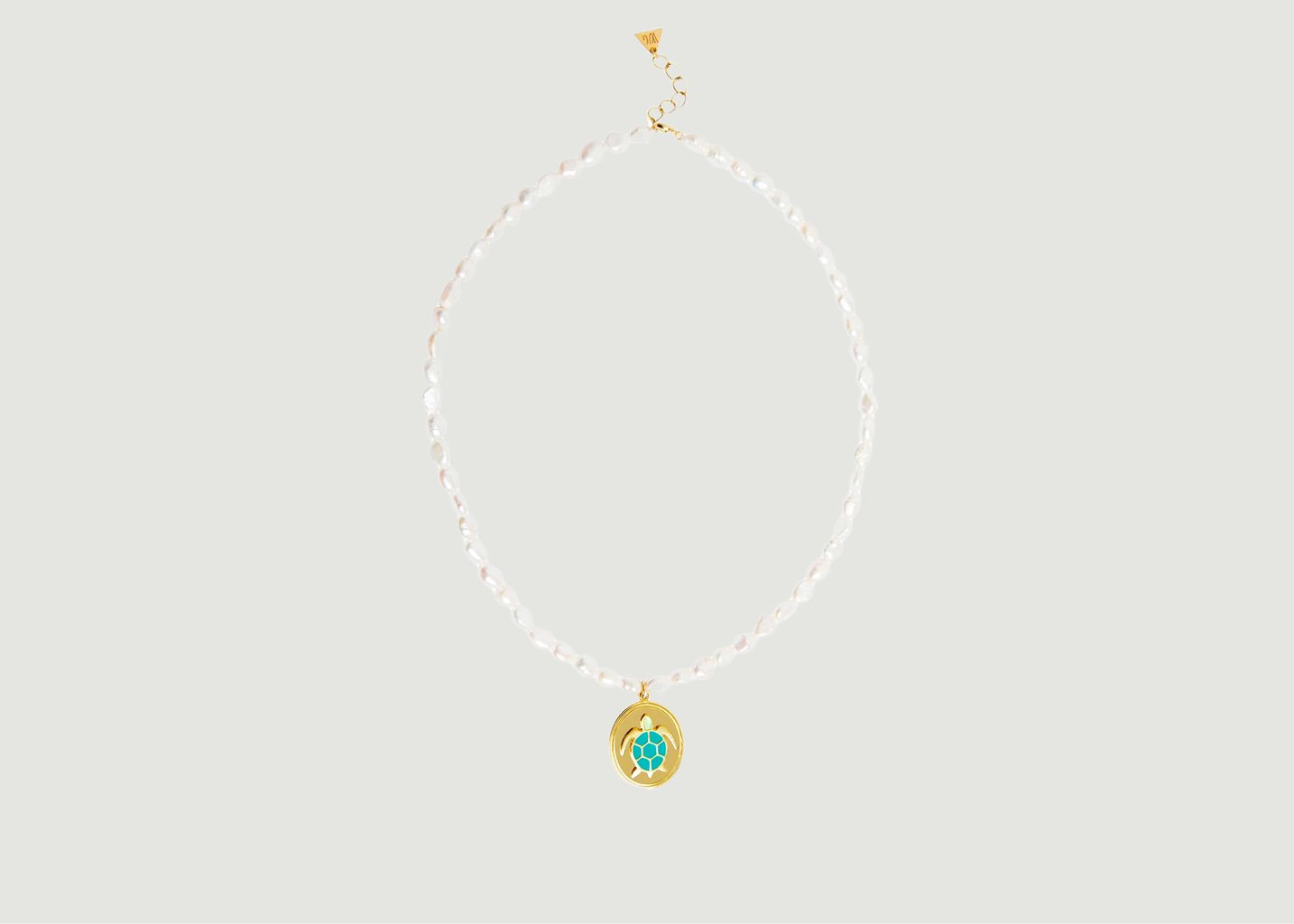 l'exception Collier de perles tortue Or Wilhelmina Garcia