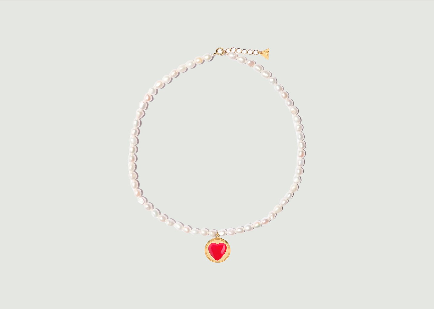 l'exception Collier Heart And Pearl Dating Rouge Wilhelmina Garcia