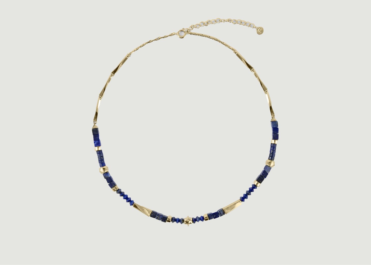 l'exception Collier Lapis Lazuli Laiton Aerea Studio