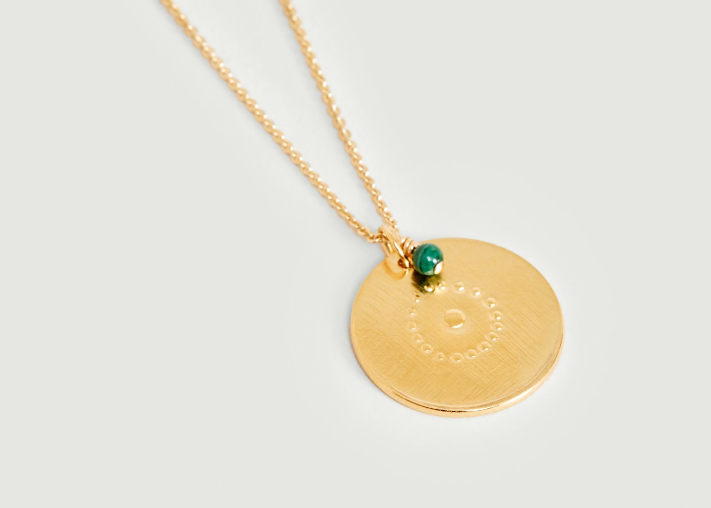 l'exception Collier médaille vermeil Cible Vermeil Par Coeur Paris