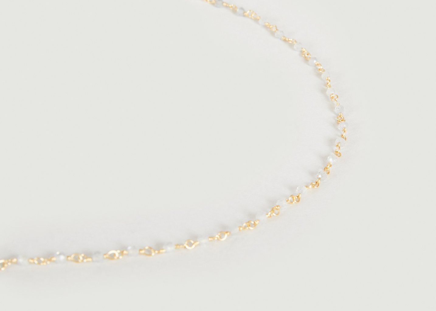 L'exception Collier Nadee Labradorite Blanc Wildstone Paris